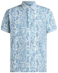 Etro - Polo Con Stampa Paisley - Lyst