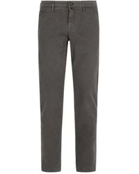 Jacob Cohen - Logo-Plaque Trousers - Lyst