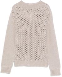 Dondup - Pullover mit Lochstrickmuster - Lyst