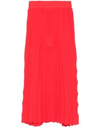 Nissa - High-Waisted Pleated Midi Skirt - Lyst