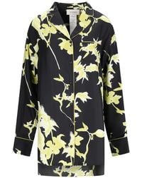 Sportmax - Floral-Print Silk Shirt - Lyst