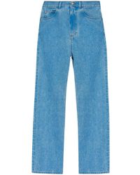 Marni - Jeans Mit Logo-Patch - Lyst