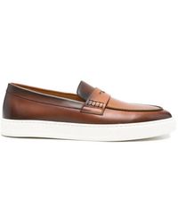 Doucal's - Mocassins En Cuir À Empiècements - Lyst