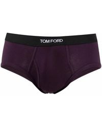 Tom Ford - Logo Cotton Briefs - Lyst