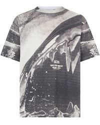 Gcds - Graphic Oversized Cotton T-Shirt - Lyst