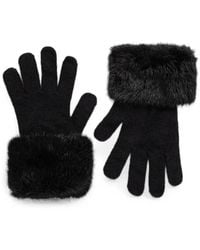Guess - Shaida Handschuhe Mit Faux Fur-Besatz - Lyst