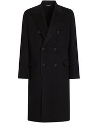 Dolce & Gabbana - Double-Breasted Cashmere Coat - Lyst