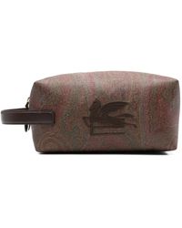 Etro - Trousse Da Bagno Con Logo Ricamato - Lyst