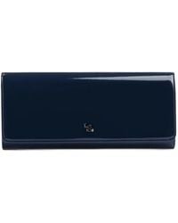 Le Silla - Logo-Plaque Patent-Finish Clutch Bag - Lyst