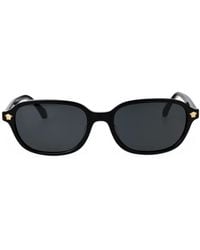 Versace - Medusa Rectangle-Frame Sunglasses - Lyst
