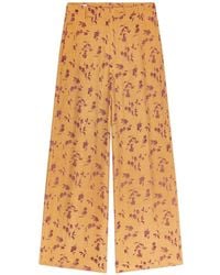 Dries Van Noten - Wide-Leg Jacquard Pants - Lyst