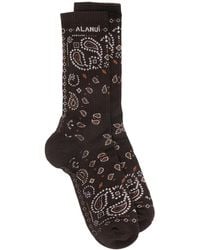 Alanui - Bandana-Print Socks - Lyst