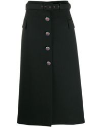 Givenchy - Mid-length Skirt With Blazon Buttons - Lyst