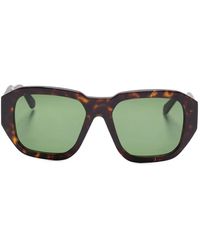 FACE HIDE - Geometric Tortoiseshell Sunglasses - Lyst