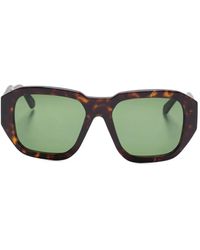 FACE HIDE - Geometric Tortoiseshell Sunglasses - Lyst