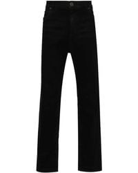 Balmain - Straight-Leg-Jeans Mit Logo-Stickerei - Lyst