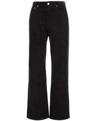 DUNST - Corduroy-Effect Straight-Leg Trousers - Lyst