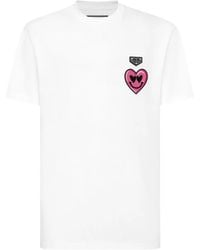 Philipp Plein - Smile Patch T-Shirt - Lyst