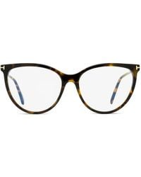 Tom Ford - Lunettes De Vue À Effet Écaille De Tortue - Lyst