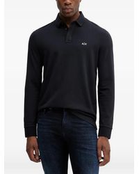 ARMANI EXCHANGE - Polo À Logo Brodé - Lyst