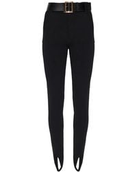Self-Portrait - Belted Stirrup Leggings - Lyst