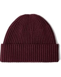 Brunello Cucinelli - Ribbed-Knit Cashmere Beanie Hat - Lyst