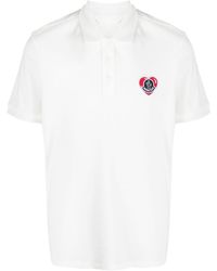 Moncler - Poloshirt mit Logo-Stickerei - Lyst