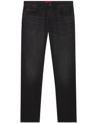 HUGO - Denim Jeans Met Patch - Lyst