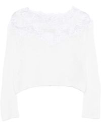Ermanno Scervino - Lace-Trim Sweater - Lyst