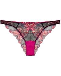 Fleur du Mal - Butterfly Scalloped Briefs - Lyst