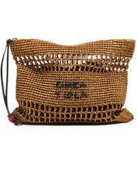 Bimba Y Lola - Medium Raffia-Effect Handbag - Lyst