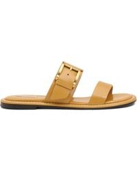 Ami Paris - Cow Leather Buckle Sandals - Lyst