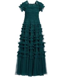 Needle & Thread - Lisette Ruffled Gown - Lyst