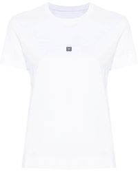 Givenchy - 4G-Motif Cotton T-Shirt - Lyst
