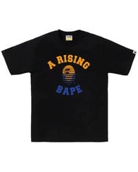 A Bathing Ape - A Rising Bape Logo-Print T-Shirt - Lyst