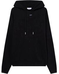 Off-White c/o Virgil Abloh - Stencil Arrow Hoodie Met Trekkoord En Grafische Print - Lyst
