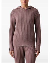 Chantelle - Twist Ribbed-Knit Hoodie - Lyst