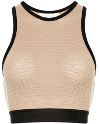 Palm Angels - Knitted Cropped Top - Lyst