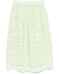 Peserico - Ribbed Midi Skirt - Lyst