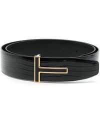 Tom Ford - T Ridge Leather Belt - Lyst