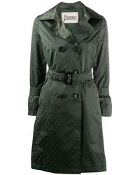Herno Trench à motif monogrammé - Vert