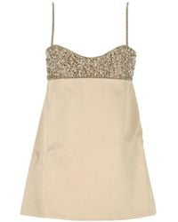 retroféte - Mini Crystal-Embellished A-Line Dress - Lyst