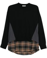 Undercover - Layered Cotton Sweatshirt - Lyst