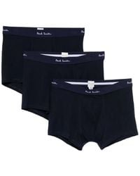 Paul Smith - Drie Katoenen Boxershorts Met Logo - Lyst