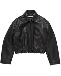 Acne Studios - Leather Biker Jacket - Lyst