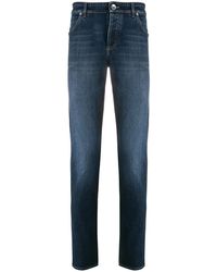 Brunello Cucinelli - Vaqueros Slim Con Efecto Lavado - Lyst