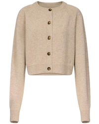 Loulou de Saison - Heike Ribbed-Knit Cropped Cardigan - Lyst