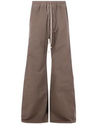 Rick Owens - Pusher Drawstring-Waist Wide-Leg Trousers - Lyst