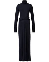 Fabiana Filippi - Twist-Detail Roll-Neck Maxi Dress - Lyst