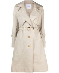Patou - Belted Trench Coat - Lyst